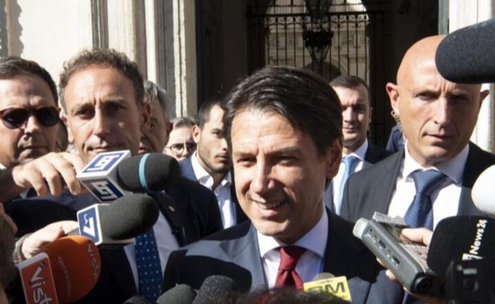 Premier Włoch Giuseppe Conte / autor: PAP/EPA/MAURIZIO BRAMBATTI