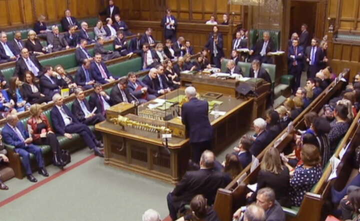 Brytyjska Izba Gmin decydowała w debacie o kształcie umowy brexitu / autor: PAP/EPA/ EPA/UK PARLIAMENTARY RECORDING UNIT