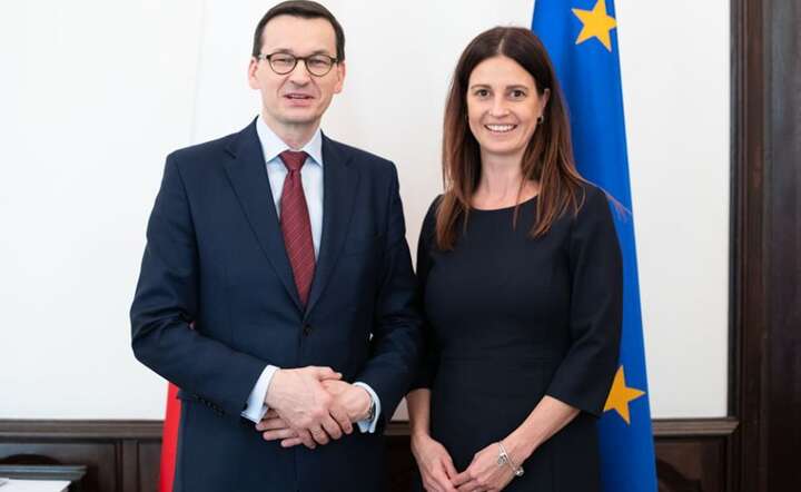 Mateusz Morawiecki i Danuta Dmowska-Andrzejuk / autor: Kancelaria Premiera Rady Ministrów