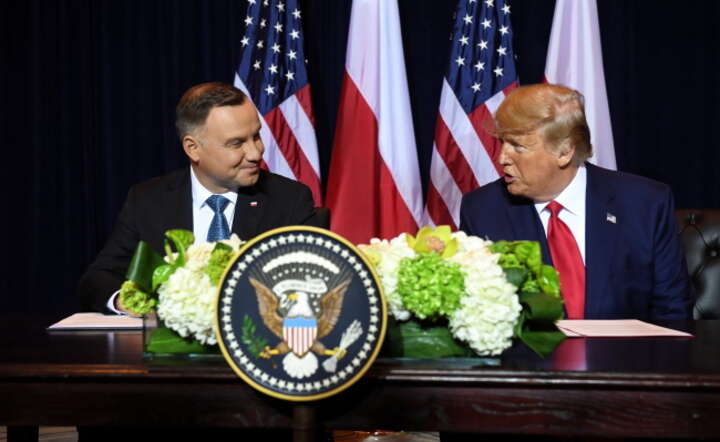 Duda, Trump / autor: PAP/EPA