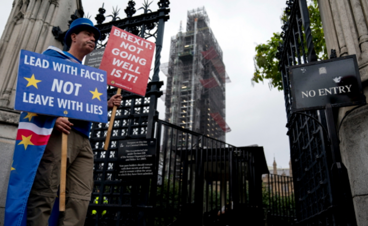 Brexit - protesty / autor: PAP/EPA/WILL OLIVER