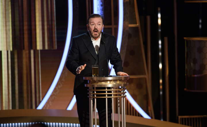 Ricky Gervais nikogo nie oszczędził / autor: PAP/EPA/HFPA / HANDOUT