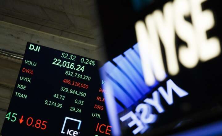 Rekord na parkiecie NYSE, fot. PAP/EPA/JUSTIN LANE