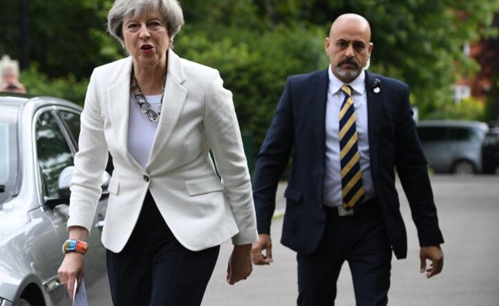 Premier Theresa May, fot. PAP/EPA/FACUNDO ARRIZABALAGA