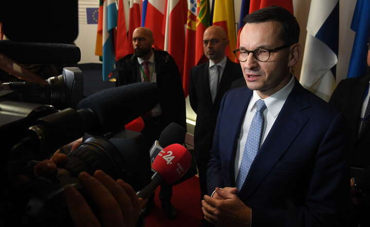 Premier Mateusz Morawiecki na szczycie w Brukseli / autor: PAP/Radek Pietruszka