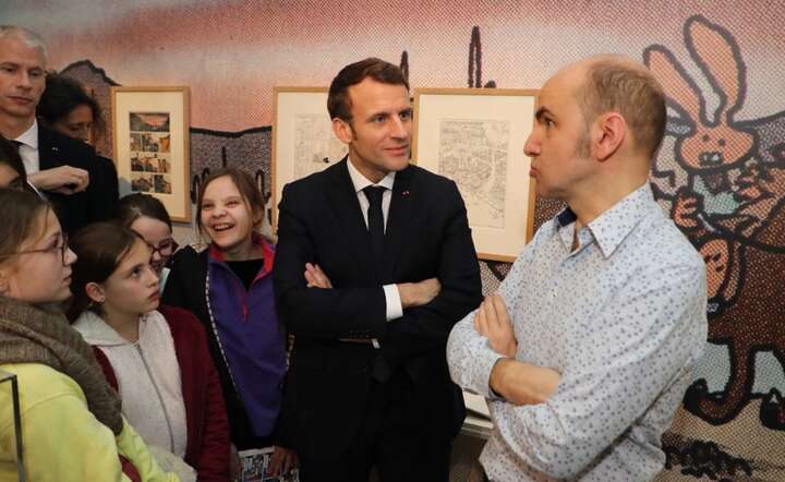 Emmanuel Macron / autor: PAP/EPA/LUDOVIC MARIN / POOL