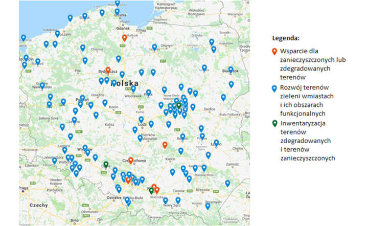 Realizacja projektów działania 2.5 „Poprawa jakości życia w miastach” objęła cały kraj / autor: NFOŚiGW