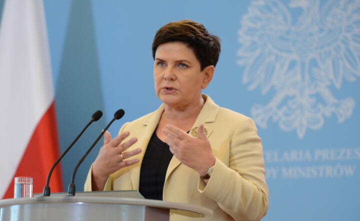 Premier Beata Szydło po posiedzeniu rządu, fot. PAP/Jacek Turczyk