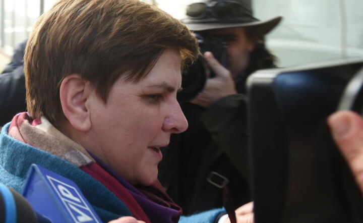 Beata Szydło, kandydatka PiS na premiera przed popołudniowym spotkaniem Komitetu Politycznego PiS fot. PAP / Radek Pietruszka