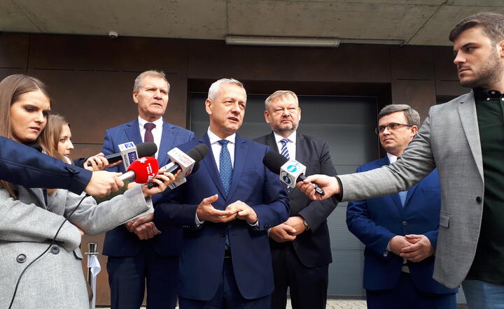 Otwarcie DC NASK Praga Płn. - od lewej: K. Silicki, M. Zagórski, J. Tyc, B. Klinger / autor: Max Wysocki, Fratria