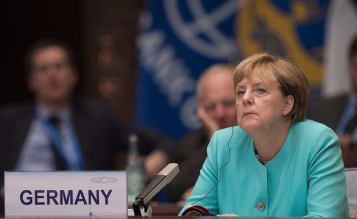 Kanclerz Angela Merkel na szczycie G20, fot. PAP/EPA/NICOLAS ASFOURI