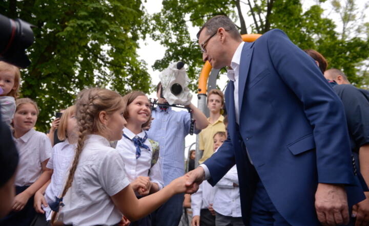 Premier Mateusz Morawiecki, Józefów / autor: PAP