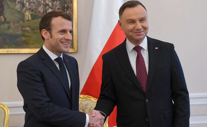 Spotkanie Emmanuela Macrona i Andrzeja Dudy / autor: PAP/Radek Pietruszka