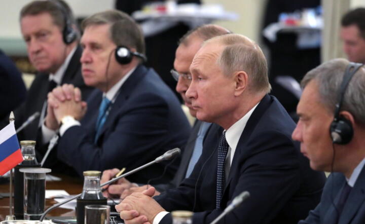 Prezydent Rosji Władimir Putin, paździenik 2018 r. / autor: fot. PAP/EPA/MICHAEL KLIMENTYEV / SPUTNIK / K / POOL