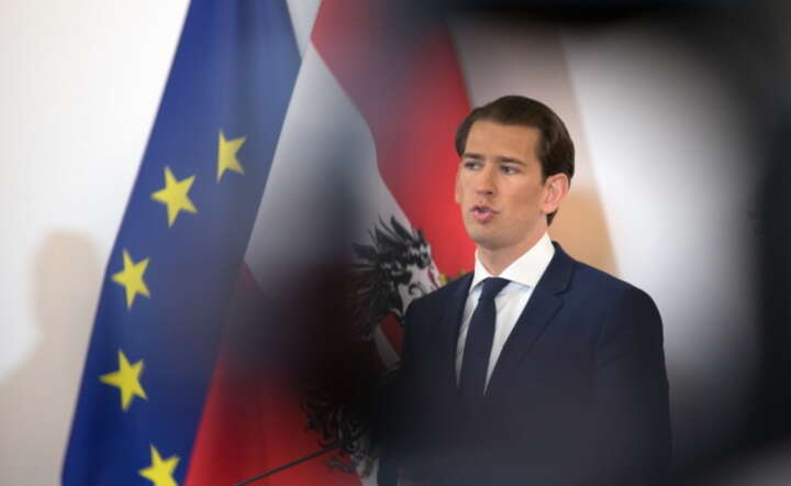 Przyszłość kanclerza Austrii Sebastiana Kurza wisi na włosku / autor: PAP/EPA/ALEX HALADA