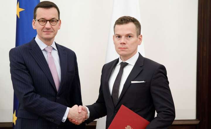 Mateusz Morawiecki i Jacek Jastrzębski / autor: Krystian Maj/KPRM