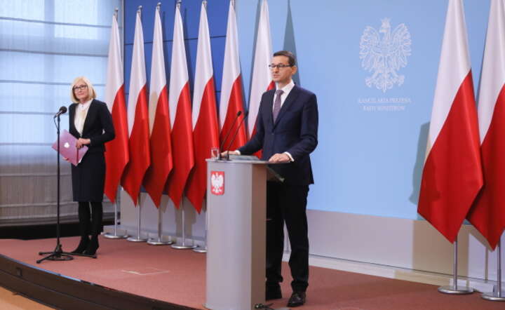 WARSZAWA PREMIER MORAWIECKI KONFERENCJA / autor: PAP/Paweł Supernak