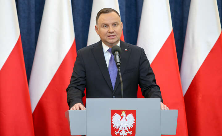 Prezydent Andrzej Duda na konferencji ogłasza początek budowy Baltic Pipe / autor: Prezydent.pl KPRP/ Eliza Radzikowska-Białobrzewska