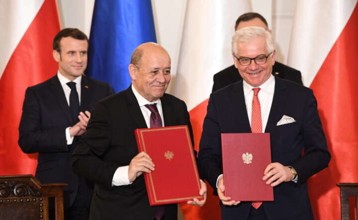 Jean-Yves Le Drian i Jacek Czaputowicz / autor: PAP
