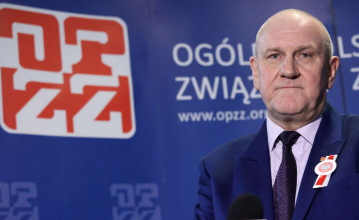 Na zdjęciu archiwalnym z dnia 07.11.2018. Jan Guz. Przewodniczący Ogólnopolskiego Porozumienia Związków Zawodowych / autor: PAP/Tomasz Gzell