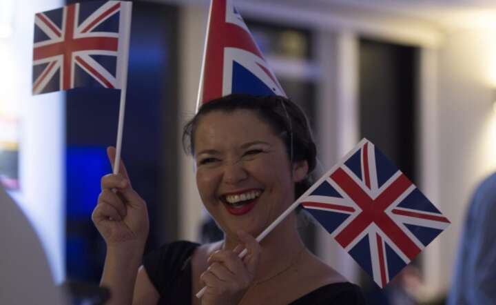 Zwolenniczka Brexitu, fot. PAP/EPA/HANNAH MCKAY