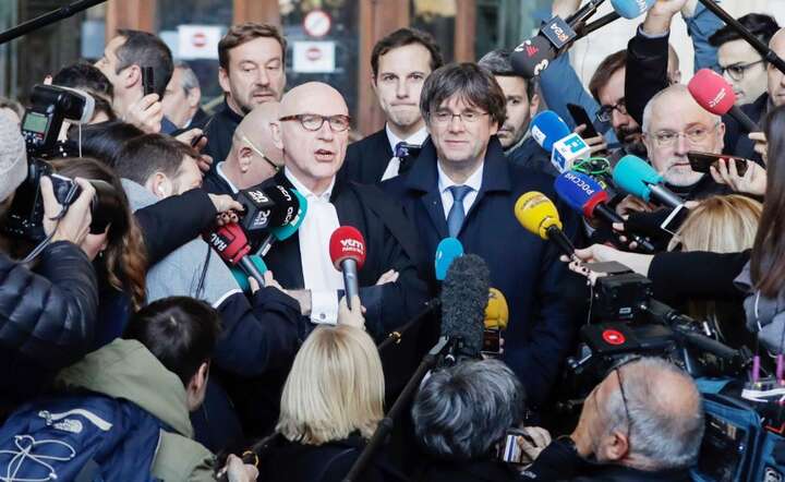 Carles Puigdemont / autor: PAP/EPA/STEPHANIE LECOCQ