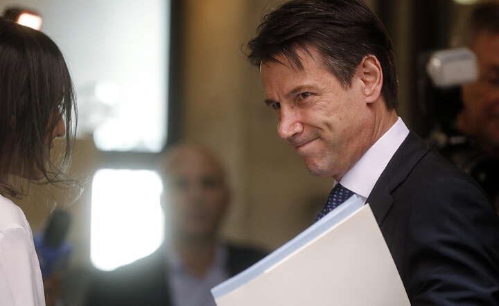 Giuseppe Conte - premier Włoch / autor: PAP/EPA/RICCARDO ANTIMIANI