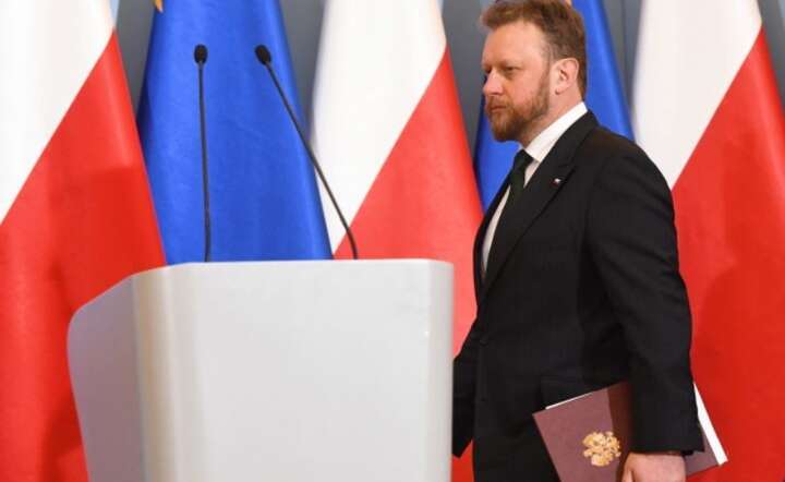Minister zdrowia Łukasz Szumowski podczas konferencji prasowej, 28 bm. w KPRM w Warszawie. / autor: PAP/Radek Pietruszka