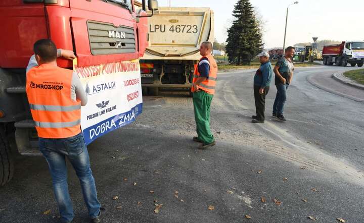 Astaldi protest / autor: PAP/Wojciech Pacewicz