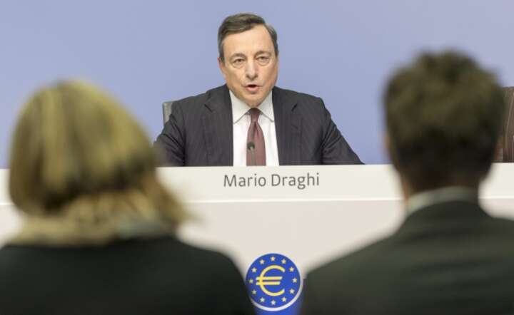 Prezes EBC Mario Draghi, fot. PAP/EPA/RONALD WITTEK