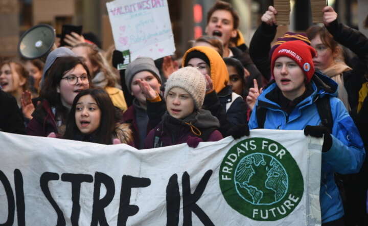 Greta Thunberg na sztokholmskiej manifestacji ruchu Fridays For Future / autor: PAP/EPA/Ali Lorestan