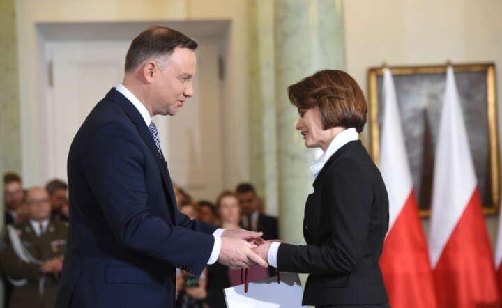 Andrzej Duda, Jadwiga Emilewicz / autor: PAP/Radek Pietruszka
