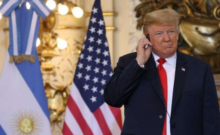 Prezydent Donald Trump / autor: PAP/EPA/JUAN IGNACIO RONCORONI