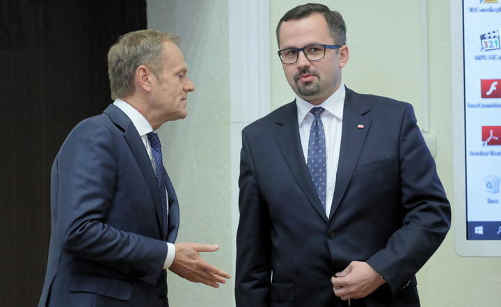 D. Tusk i M. Horała / autor: PAP