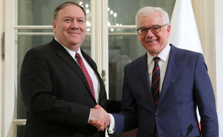 Minister spraw zagranicznych RP Jacek Czaputowicz i sekretarz stanu Stanów Zjednoczonych Mike Pompeo / autor: PAP/Paweł Supernak