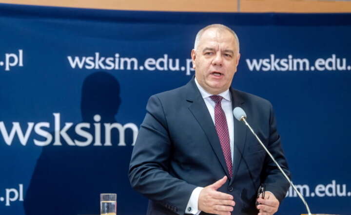 Wicepremier, minister aktywów państwowych Jacek Sasin przemawia podczas konferencji 'Przedsiębiorczość w Polsce-Nowe perspektywy rozwoju' w Toruniu / autor: PAP/Tytus Żmijewski