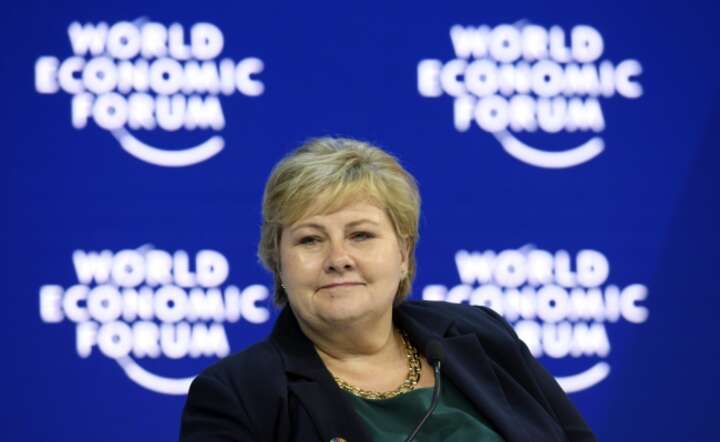Erna Solberg, premier Norwegii / autor: PAP/EPA/GIAN EHRENZELLER