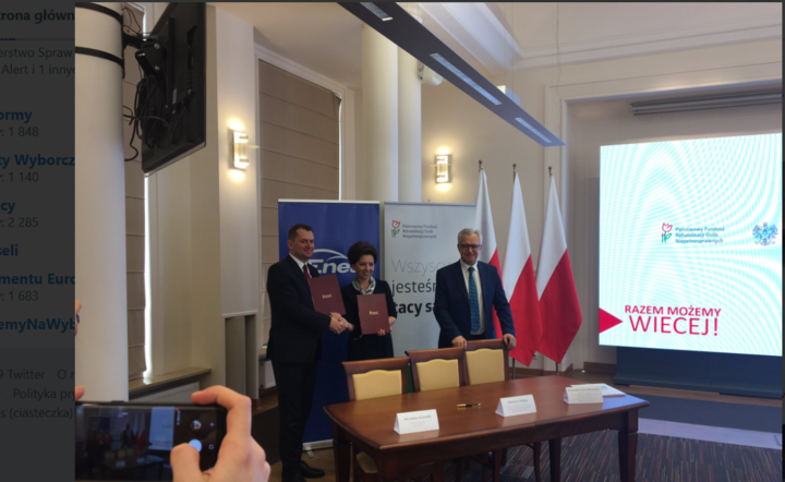 Podpisanie Programu Aktywni Plus / autor: PFRON