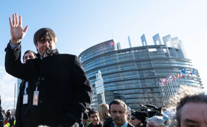 Puigdemont, Parlament Eurpejski / autor: PAP/EPA