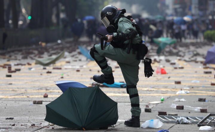PolyU, Hongkong 10:03 / autor: PAP/EPA