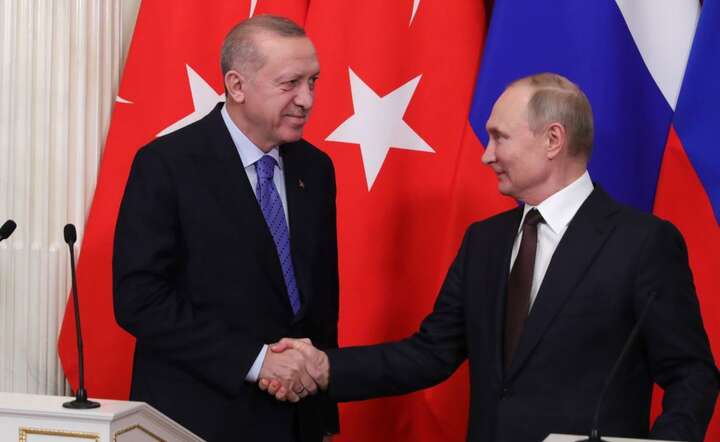 Władimir Putin i Recep Tayyip Erdogan / autor: PAP/EPA/MICHAEL KLIMENTYEV / SPUTNIK / KREMLIN POOL