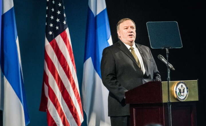 Pompeo w Finlandii / autor: PAP/EPA/JOUNI PORSANGER / HANDOUT