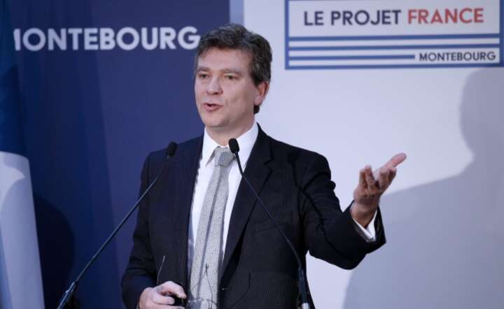Arnaud Montebourg w trakcie kampanii, fot. PAP/EPA/YOAN VALAT