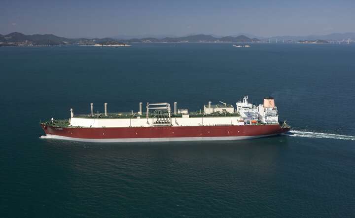 Gazowiec typu Q-Flex ma 315 metrów długości i 50 metrów szerokości, fot. Polskie LNG