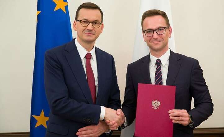 Mateusz Morawiecki i Waldemar Buda / autor: Krystian Maj/KPRM