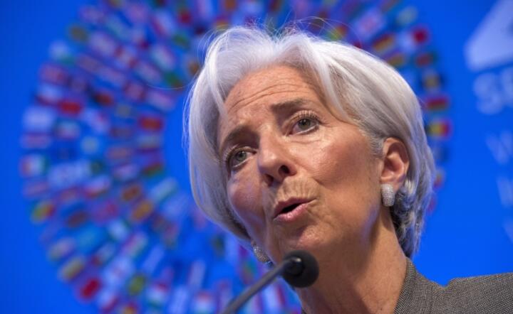 Szefowa MFW Christine Lagarde na wiosennym spotkaniu Funduszu w Waszyngtonie, fot. PAP / EPA Shawn Thew