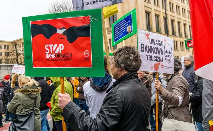 Demonstracja frankowiczów 23.03.2017 / autor: fot. Andrzej Skwarczyński / Fratria