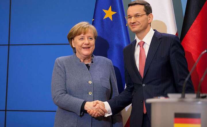 Angela Merkel i Mateusz Morawiecki / autor: Fratria/Andrzej Wiktor