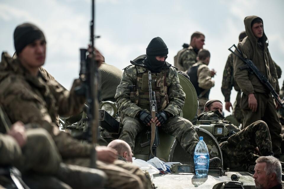 PAP/ EPA: ukraińscy żołnierze