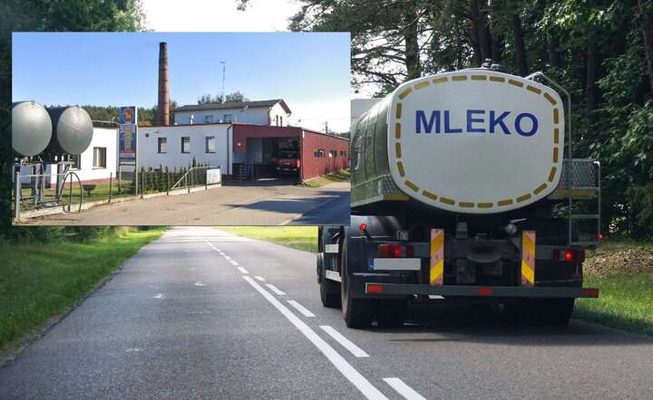 Historyczna mleczarnia w Lidzbarku Welskim (małe zdjęcie) kończy działalność. NZ. transport mleka - zdjęcie ilustracyjne / autor: Fratria / materiały prasowe